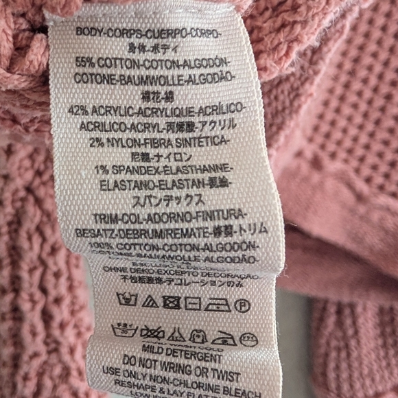 Free People Waffle Knit Lace Up Bow Back Pullover Sweater - Picture 5 of 5